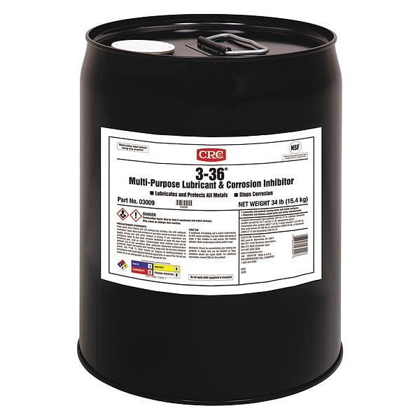 Multi-Purpose Lubricant and Corrosion Inhibitor, 3-36, -50 to 250 Degrees F, 5 Gal Pail