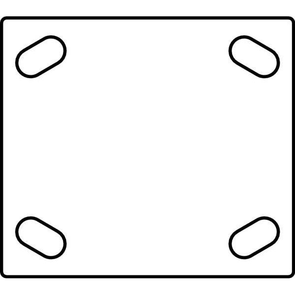 Kingpinless Plate Caster, Swivel, Phenlc, 5 in, 1000 lb