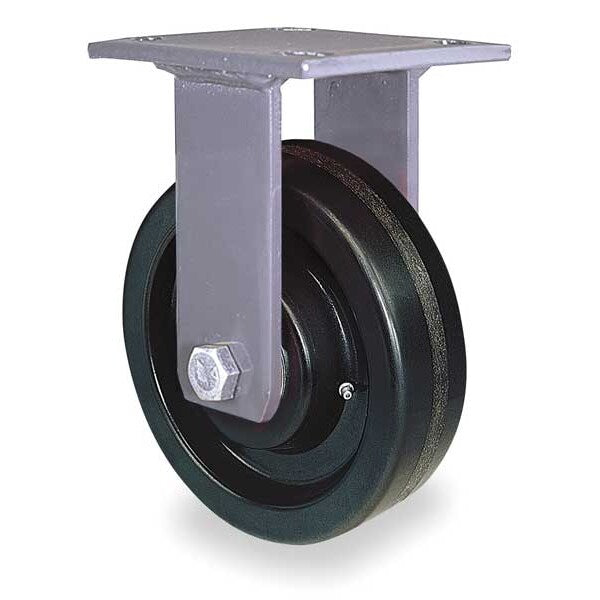 Plte Caster, Rgd, Phenolic, 4 in., 800 lb.