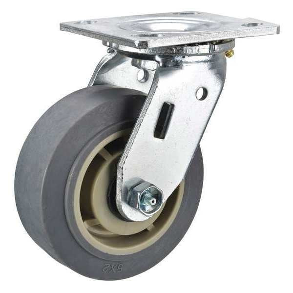 Swivel Plate Caster, Delrin, Steel