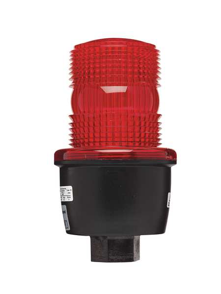 Low Profile Warning Light, Strobe, Red