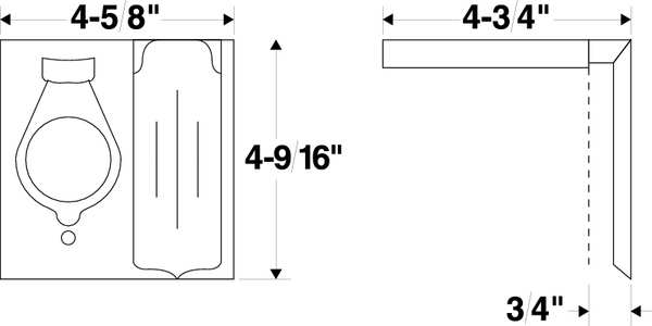1 -Gang Vertical Weatherproof Cover, 2.75