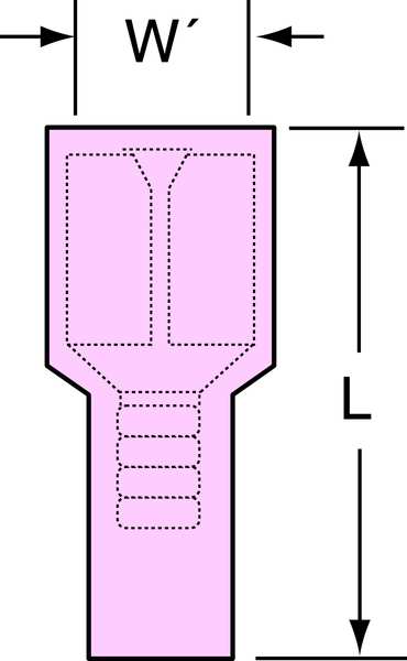 Female Disconnect, Red, 22-18AWG, PK100