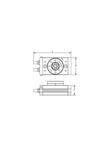 Rotary Table, 0 to 190 Deg, 30mm Bore