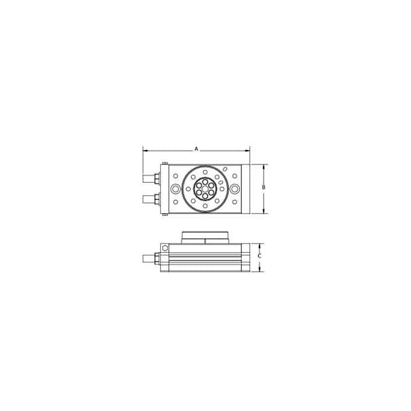 Rotary Table, 0 to 190 Deg, 10mm Bore