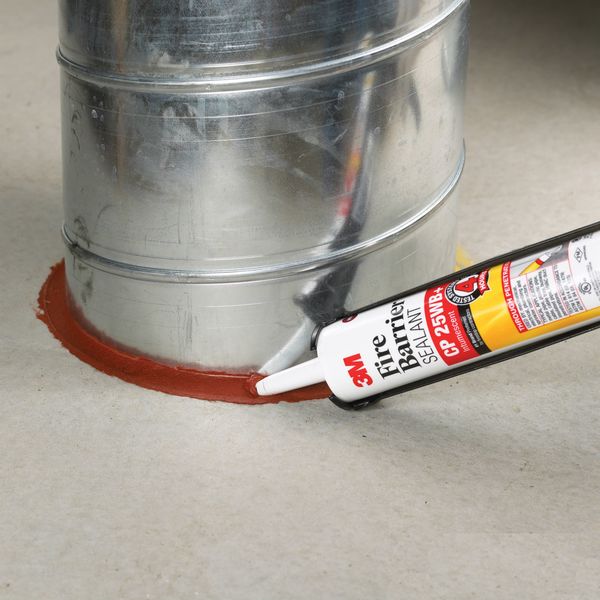 Fire Barrier Sealant, CP 25WB+, Up to 4 hour Fire Rating, Intumescent Material, 10.1 oz, Brown