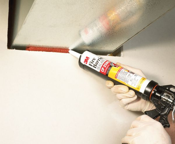 Fire Barrier Sealant, CP 25WB+, Up to 4 hour Fire Rating, Intumescent Material, 10.1 oz, Brown