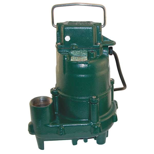Submersible Effluent Pump, 1/2hp, 10.5A