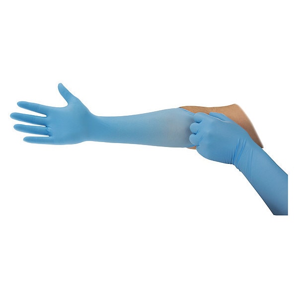 General Disposable Gloves, Nitrile, Powder Free, Blue, 100 PK