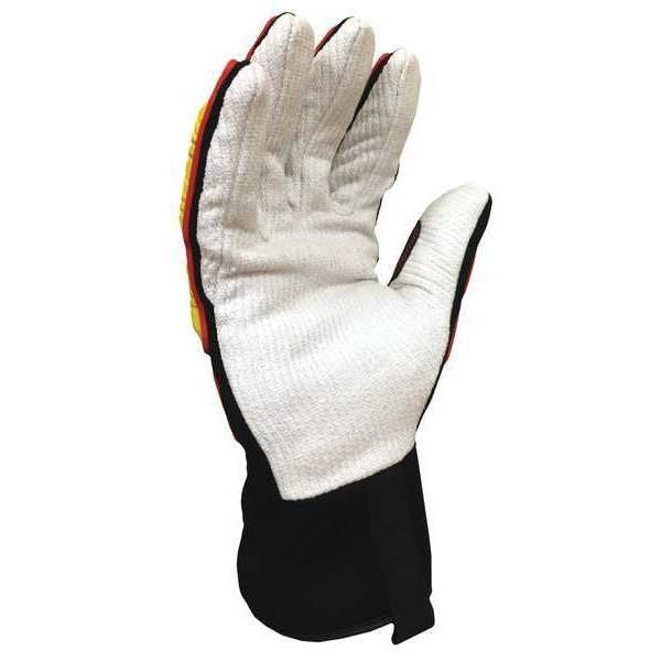 Impact Gloves, Size 3XL, Black/Yellow, PR