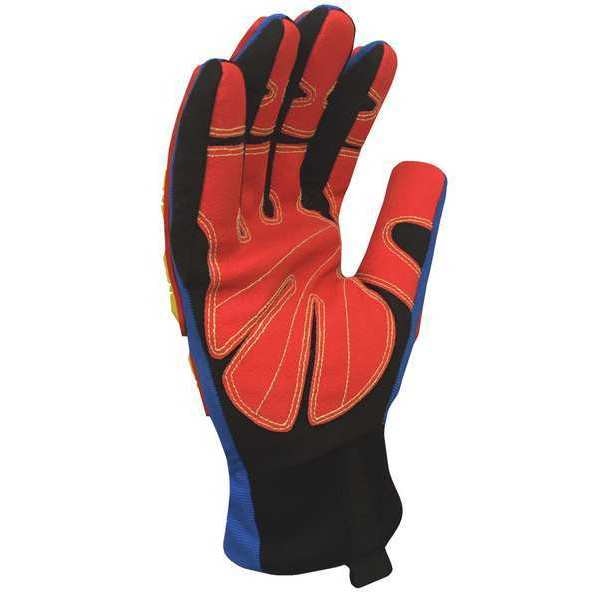 Impact Gloves, Size 2XL, Blue, PR