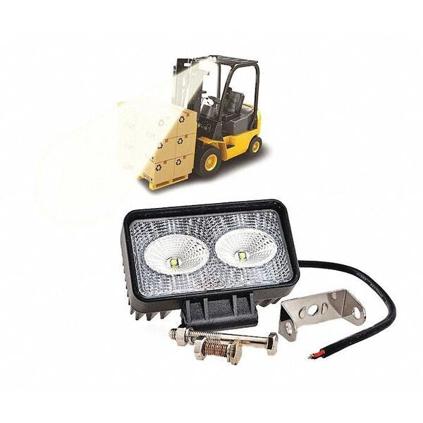 Safety Front Light, Polycarbonate, Black