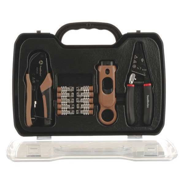 Communications Tool Set, 4 Pieces, w/Case