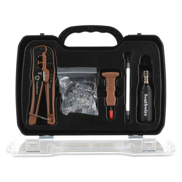 Communications Tool Set, 4 Pieces, w/Case
