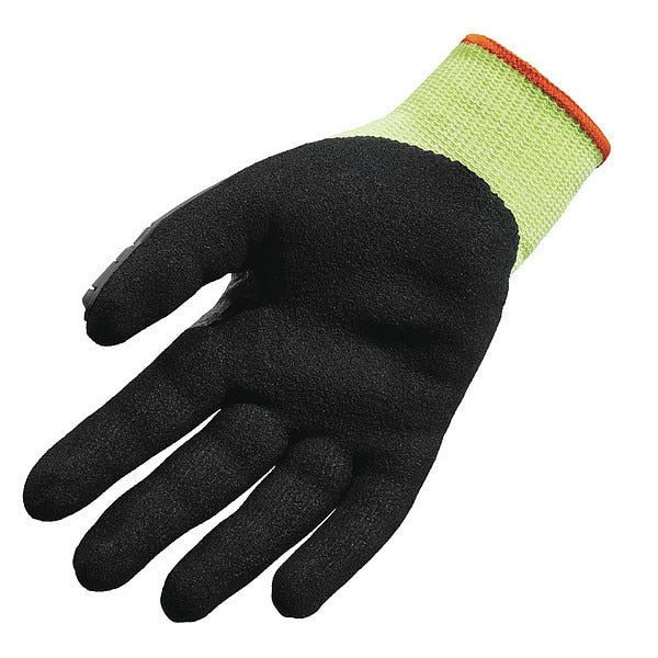Coated Gloves, Nitrile, Dry/Oily/Wet, S, PR