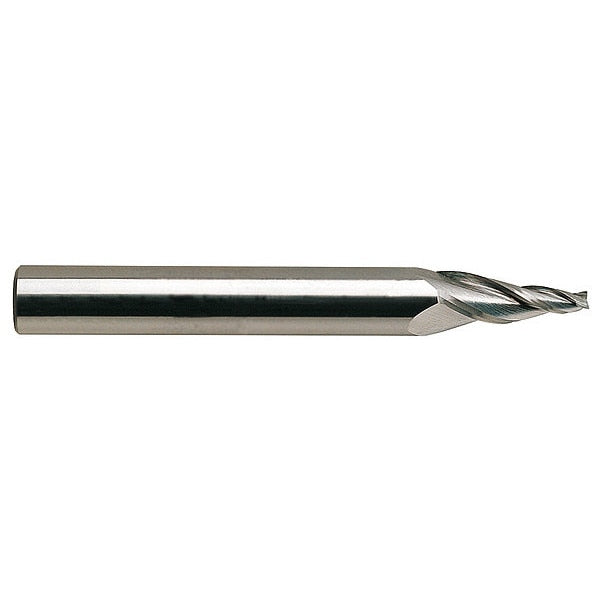 Tapered End Mill, Single End, 1/4