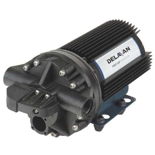 Diaphragm Pump, Polypropylene, Santoprene, 12VDC, 2.5 GPM