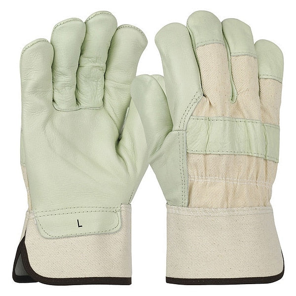 Leather Gloves, L, Gunn Cut, PR, PK12