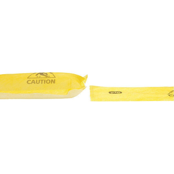 Sorbents, 198 gal. Universal Absorbed, Yellow, Polypropylene, SAP, 100 PK
