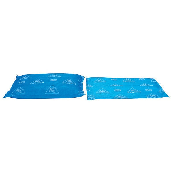 Sorbents, 10 gal/pk, 1.06 gal/pad, Universal Absorbed, Blue, Polypropylene, SAP, 10 PK