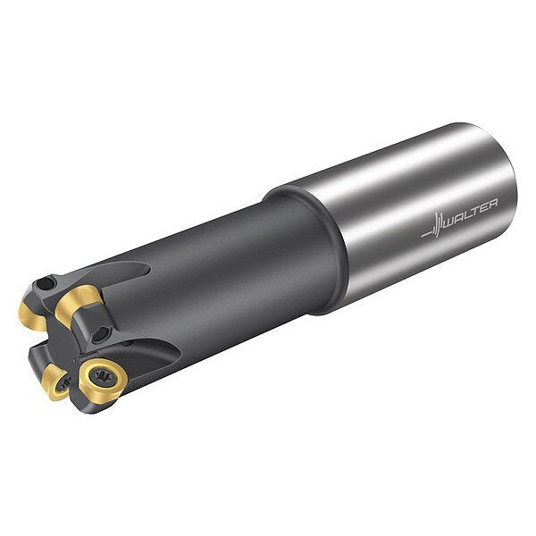 Indexable Profiling End Mill, 4 Inserts, 0.197 in Cut Depth