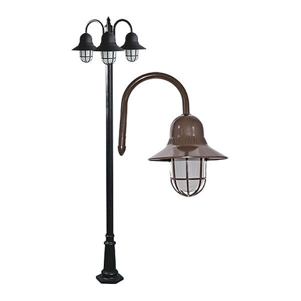 Fixture, Post, 9913, BZ, Marquee, 3 Light