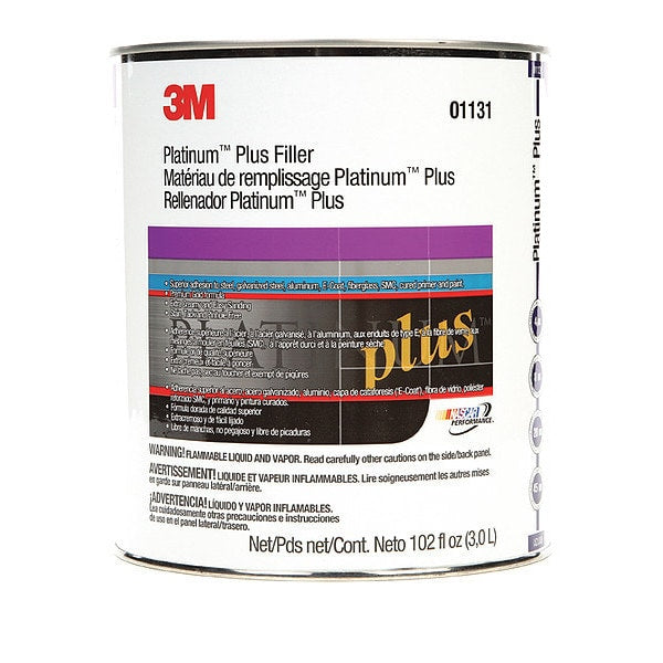 Plus Body Filler, 1 gal, Can, Gold