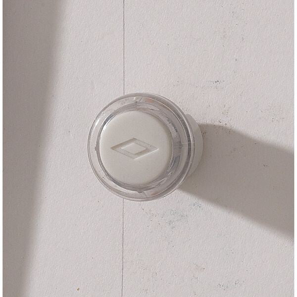 Pushbutton, Clear, White Cap, Lighted