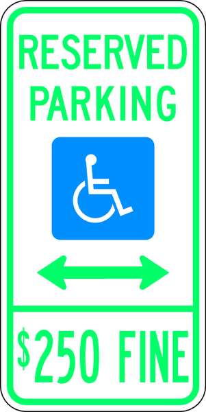 ADA Handicapped Parking Sign, 24