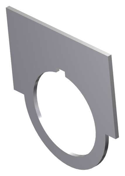 Blank Legend Plate, Brushed Aluminum