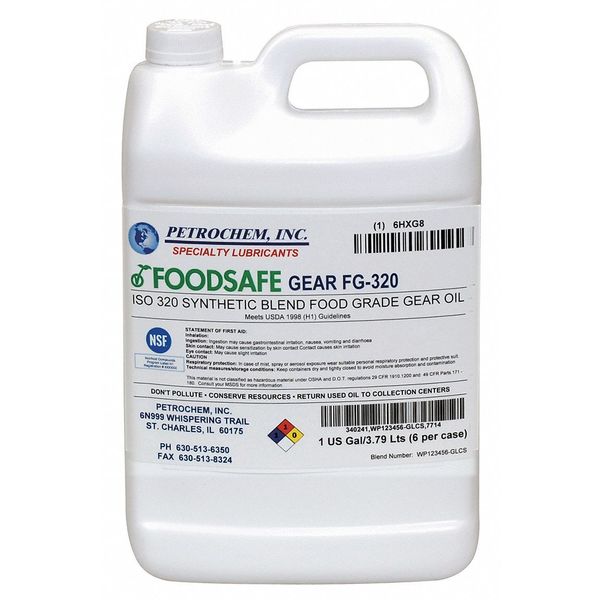 1 gal Gear Oil Can 320 ISO Viscosity, 90 SAE, Clear