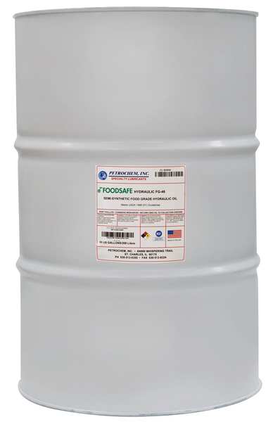 55 gal Hydraulic Oil Drum 46 ISO Viscosity, 15W SAE