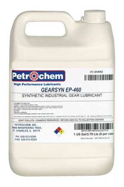 1 gal Gear Oil Can 460 ISO Viscosity, 140 SAE, Clear, Straw