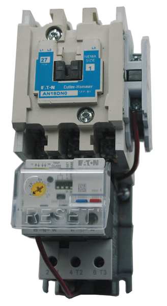 Nonreversing NEMA Magnetic Motor Starter, No Enclosure NEMA Rating, 480V AC, 3 Poles, 1NO