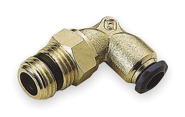 Male Elbow, 3/8 In, Tube x MNPT, Brass, PK10