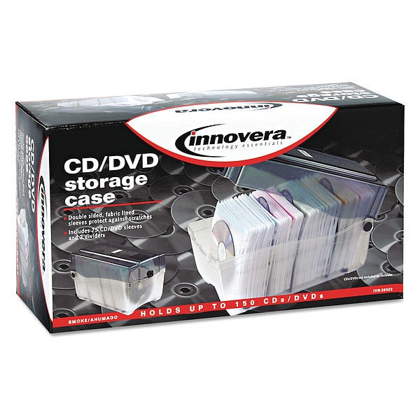CD/DVD Storage Container, Holds 150 Discs