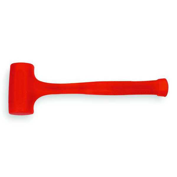 5 lb. Soft-Face Dead Blow Sledge Hammer, 20 in L, 2 3/4 in Face Dia., Steel, Red