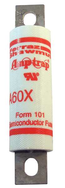 Semiconductor Fuse, Fast Acting, 80 A, A60X Series, 600V AC, Not Rated, 4-7/16