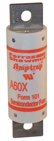 Semiconductor Fuse, Fast Acting, 200 A, A60X Series, 600V AC, Not Rated, 4-7/16