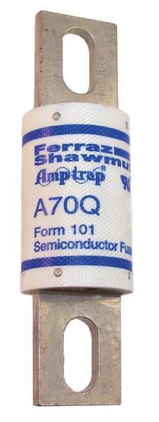Semiconductor Fuse, Fast Acting, 90 A, A70Q Series, 700V AC, 650V DC, 4-3/8