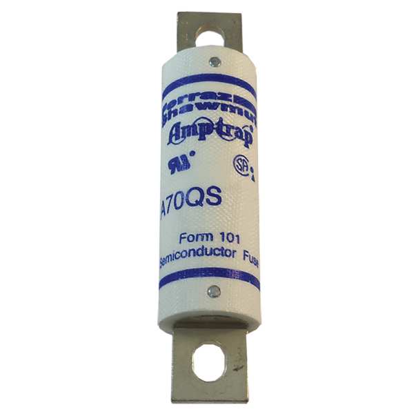 Semiconductor Fuse, Fast Acting, 80 A, A70QS Series, 700V AC, 700V DC, 4-3/8