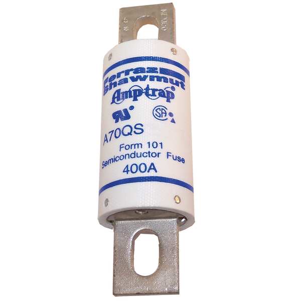 Semiconductor Fuse, Fast Acting, 400 A, A70QS Series, 700V AC, 700V DC, 5-1/16