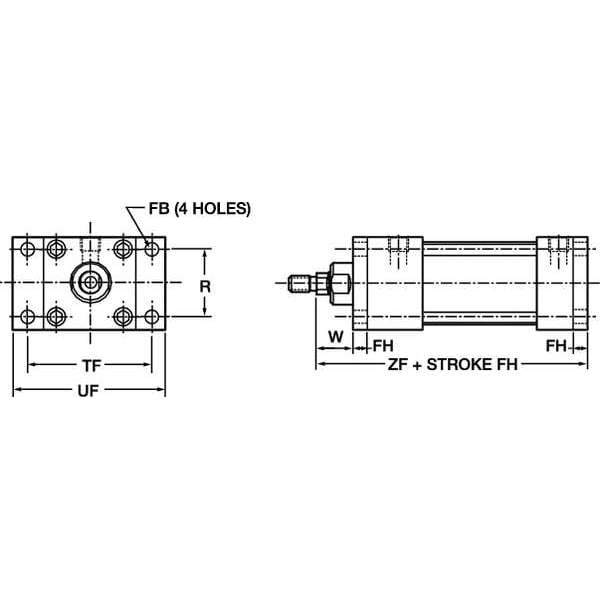 Flange Mount, 2 In