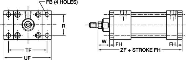 Flange Mount, 4 In