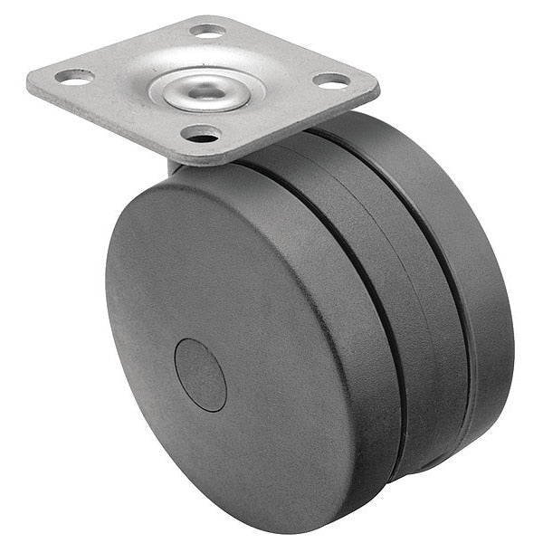 100mm Non-Marking Nylon Swivel Caster, No Brake, Loads Up To 225 lb