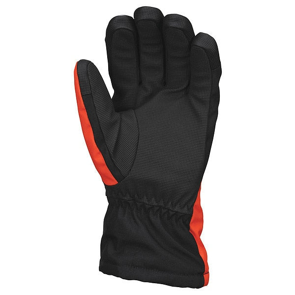 Mechanics Gloves, High-Visibility Orange, Single Layer