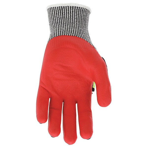 Coated Gloves, L, knit Cuff, PR