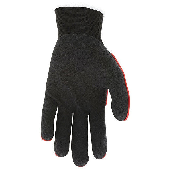 Coated Gloves, L, knit Cuff, PK12