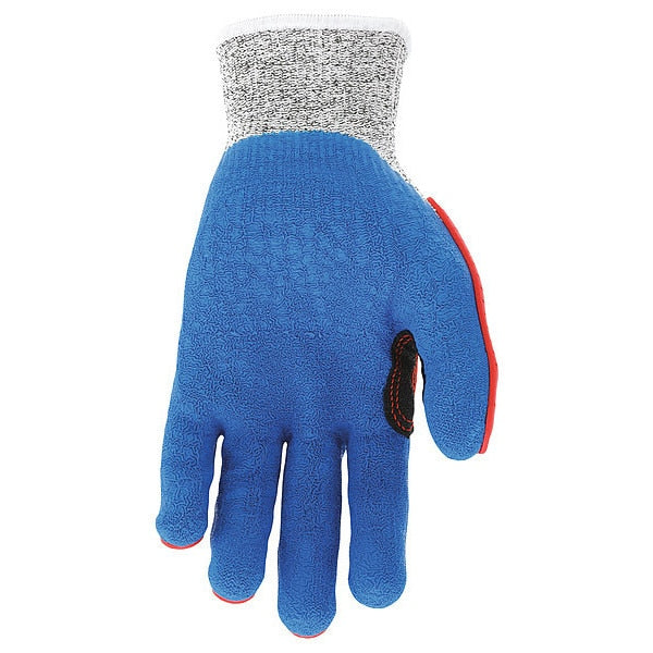 Coated Gloves, 2XL, knit Cuff, PK12
