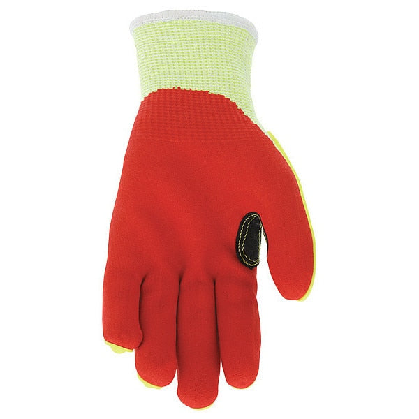 Coated Gloves, 2XL, knit Cuff, PK12